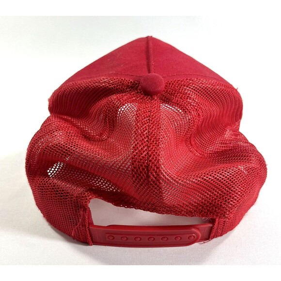 Vintage Bass Pro Shops Red Trucker Snapback Adjustable Hat - Picture 5 of 10